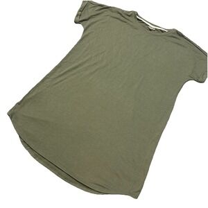 Wonderly‎ Dress Women's XL Army Green Shirt Comfy Casual Laganlook Summer Light